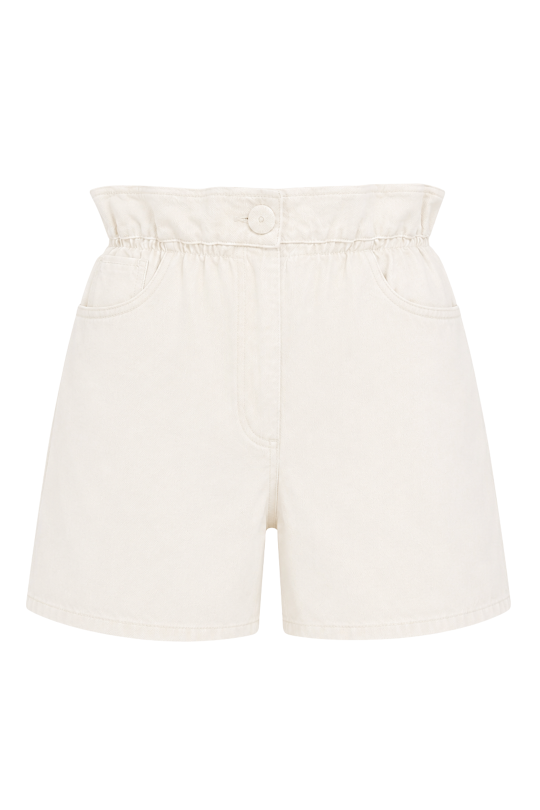Aria Ekru Denim Şort