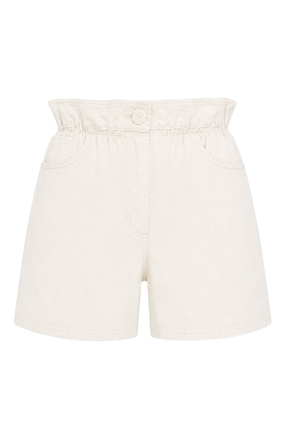 Aria Ekru Denim Şort