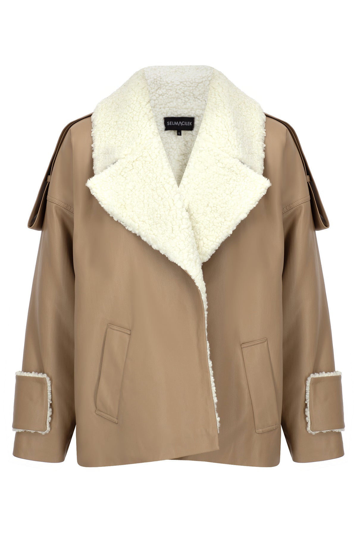 Teddy Bej Oversize Ceket