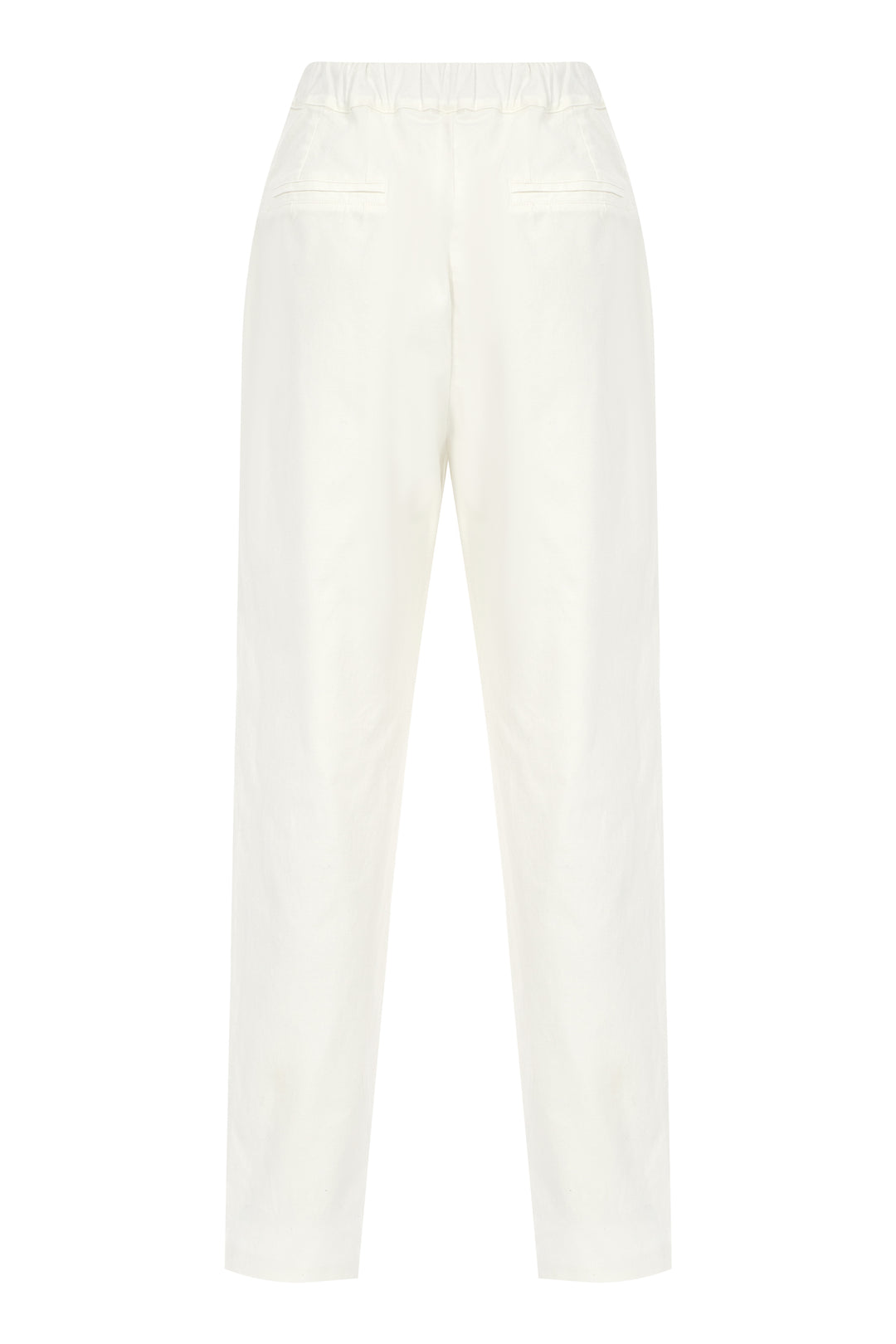 Ekru Swarovski Detaylı Pantolon