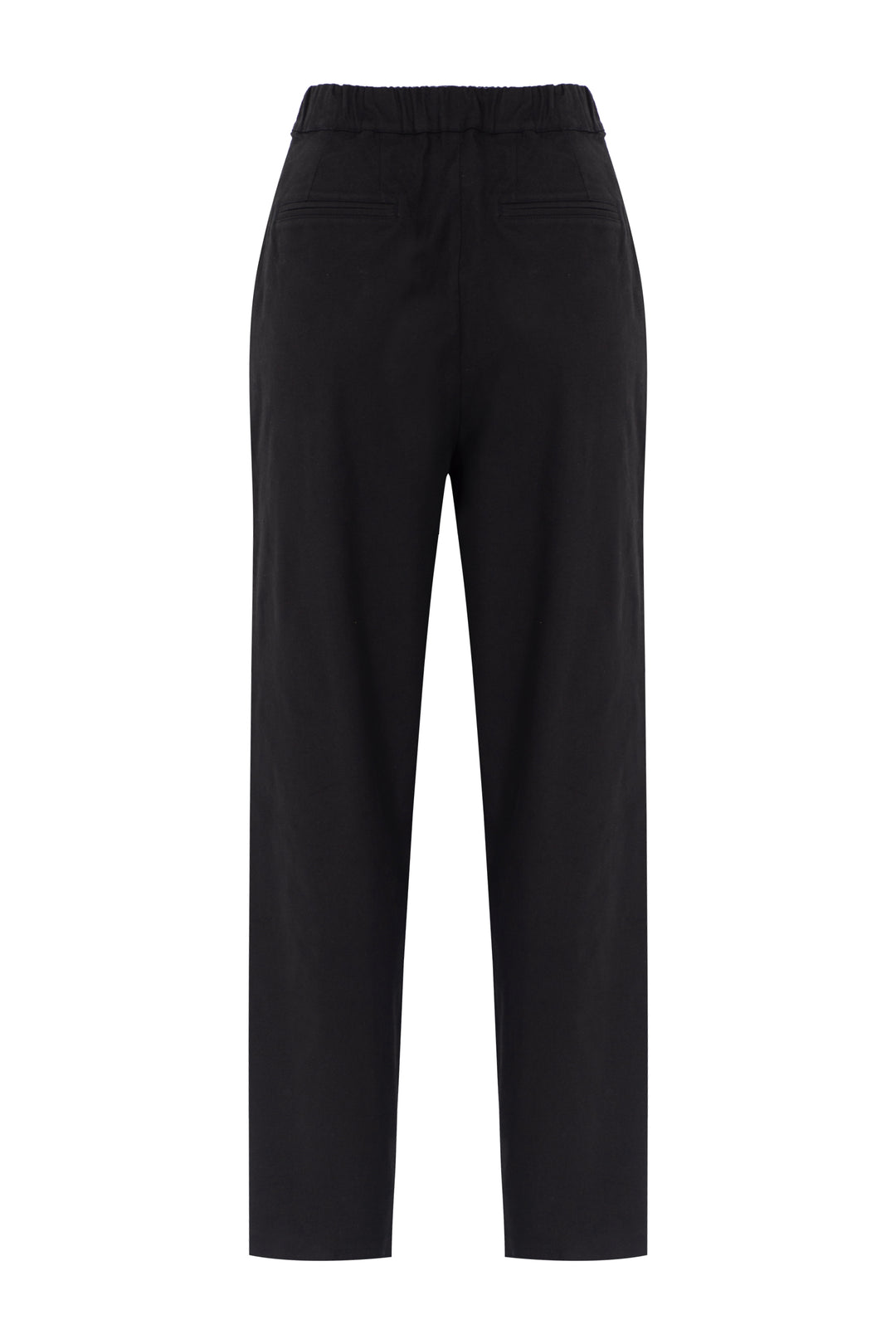 SİYAH SWAROVSKI DETAYLI KANVAS PANTOLON