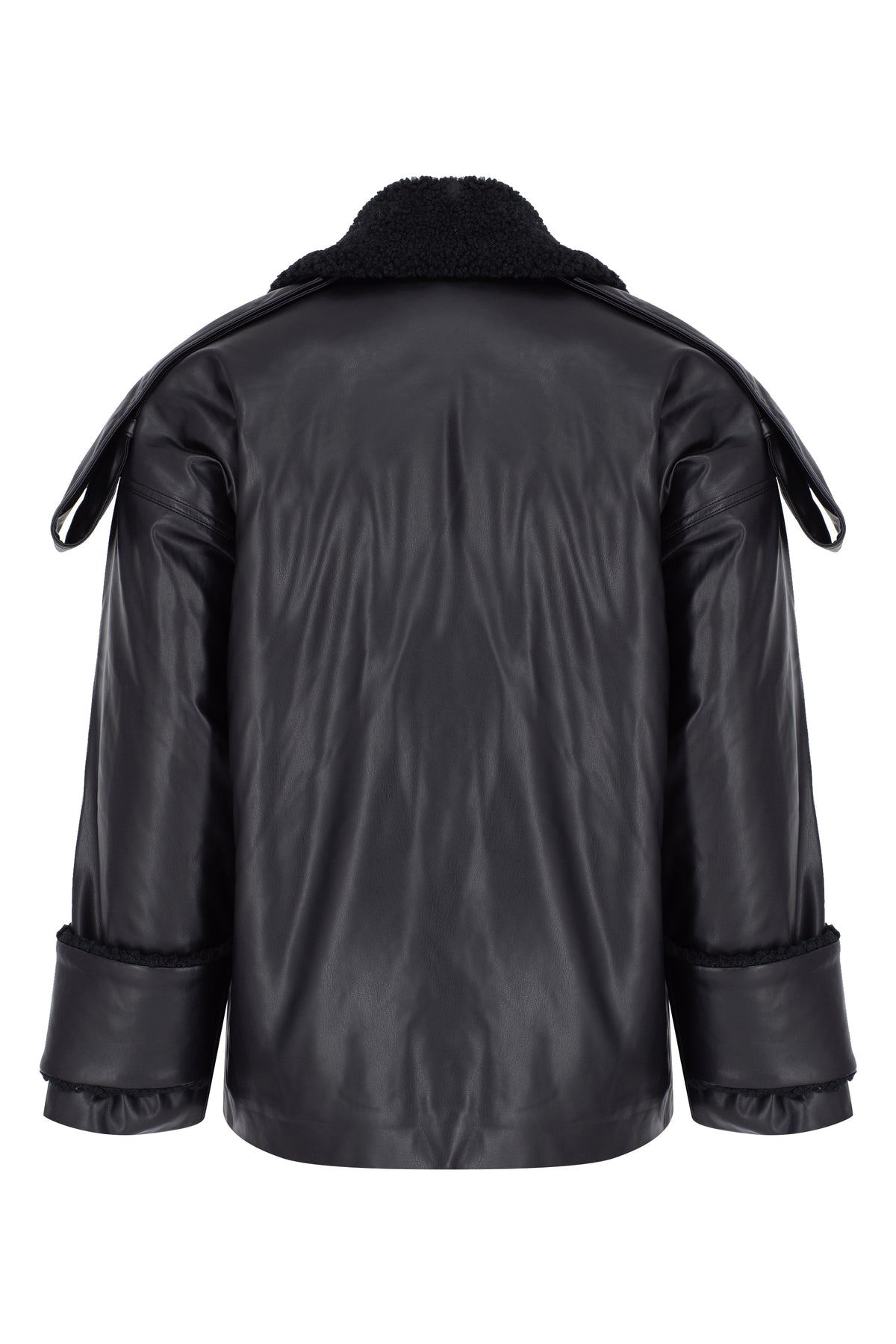 Teddy Siyah Oversize Kaban