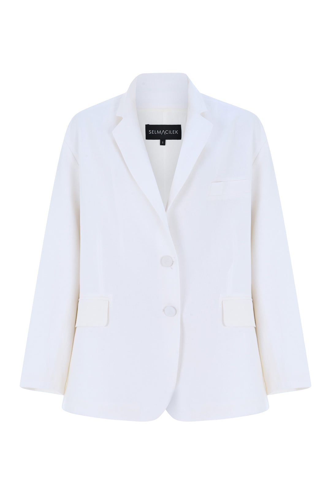 Keten Oversize Keten Blazer Ceket