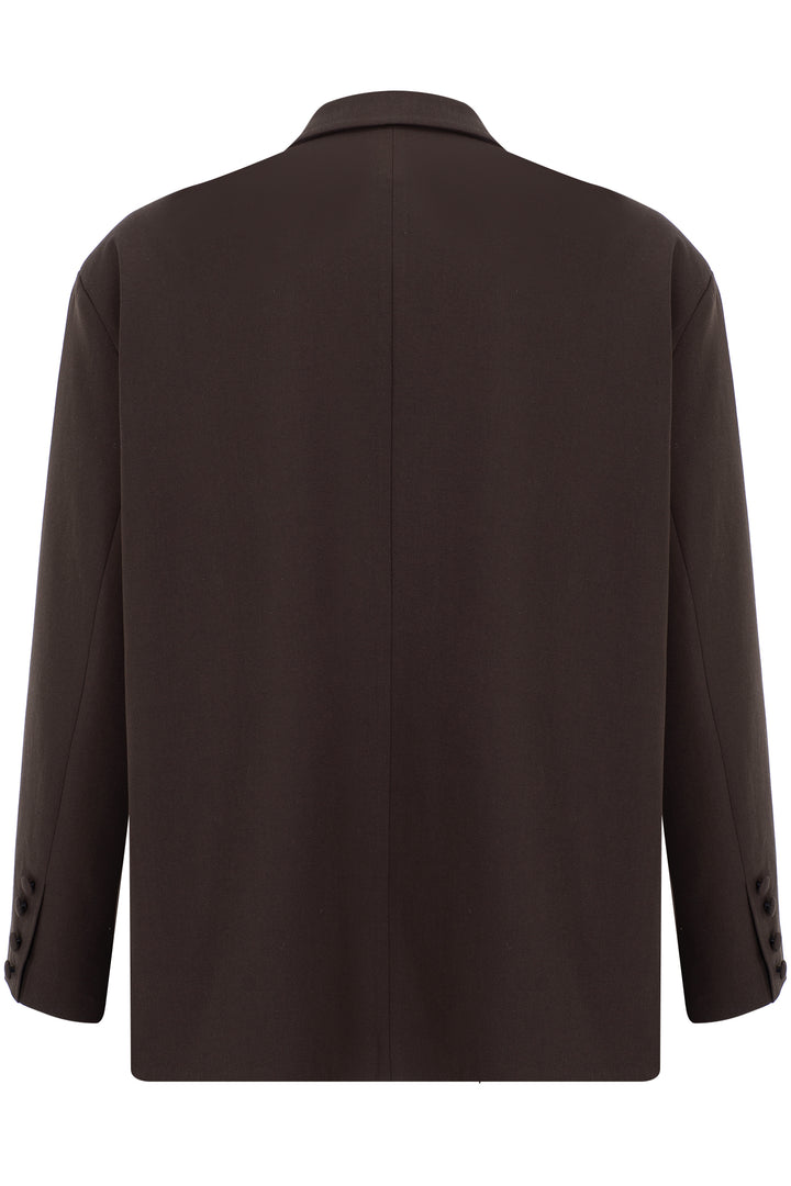 KAHVERENGİ OVERSIZED BLAZER CEKET
