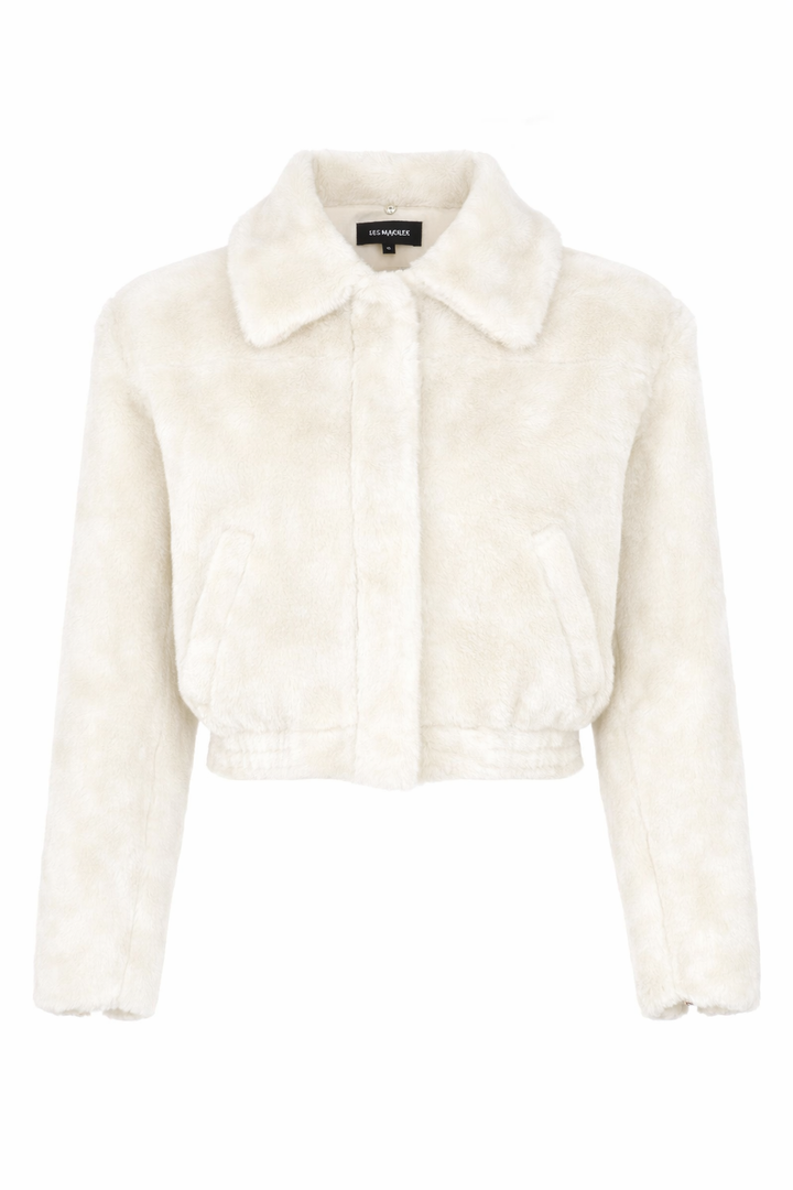 Paris Ekru Kürk Ceket