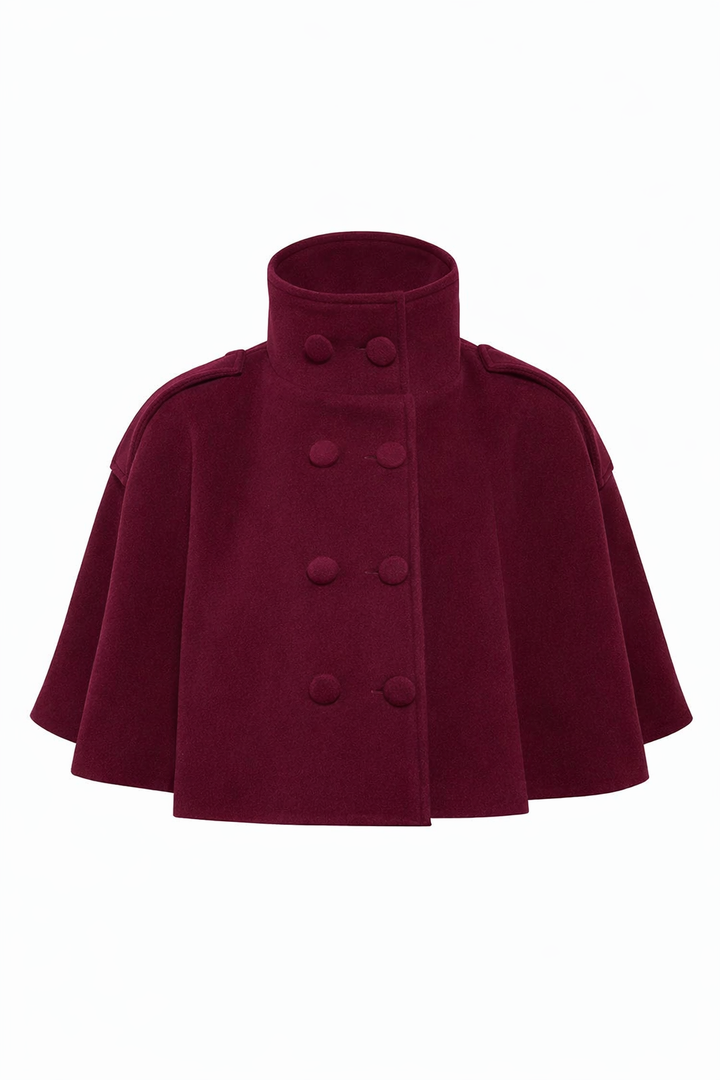 Mirel Bordo Kaşe Ceket