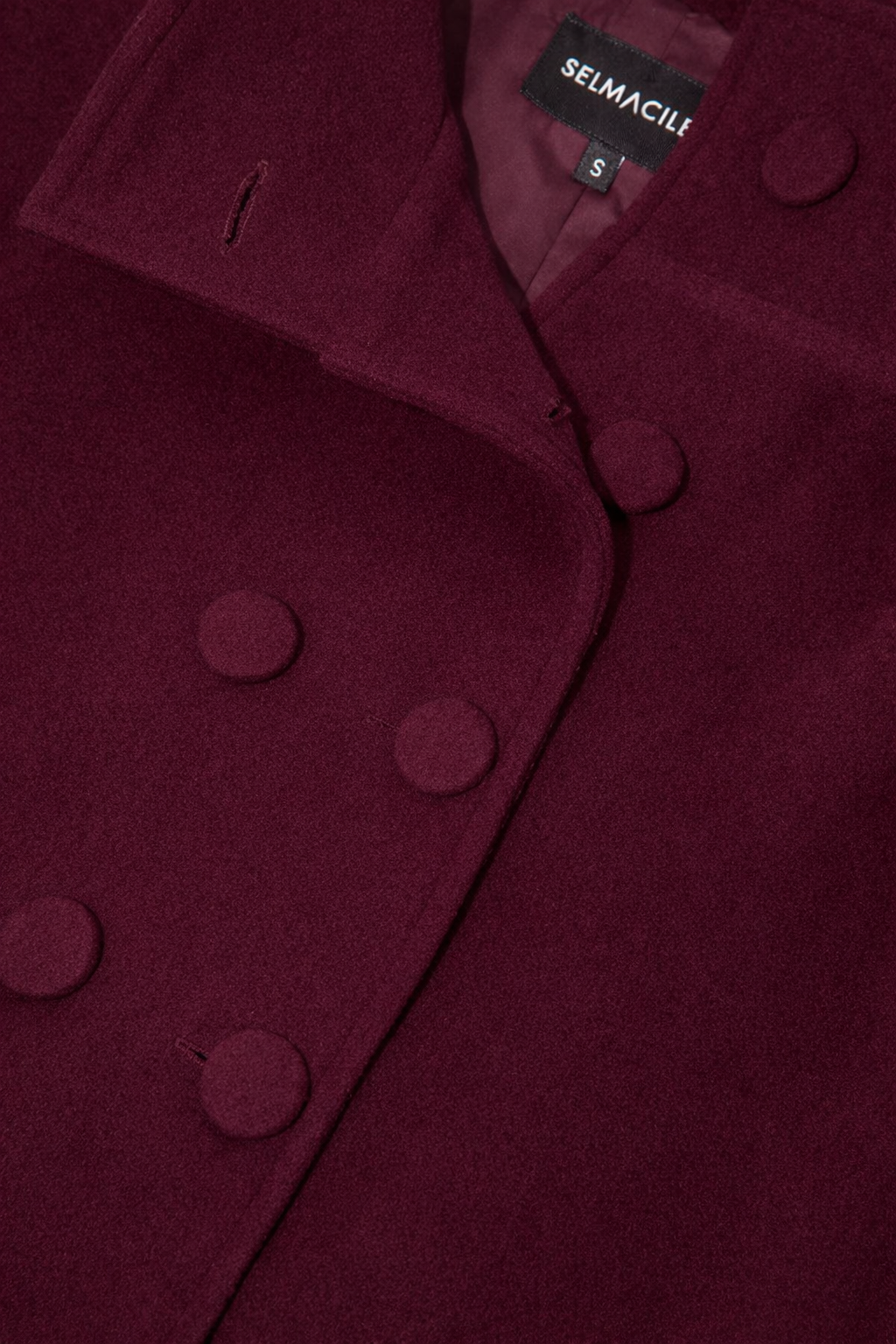 Mirel Bordo Kaşe Ceket