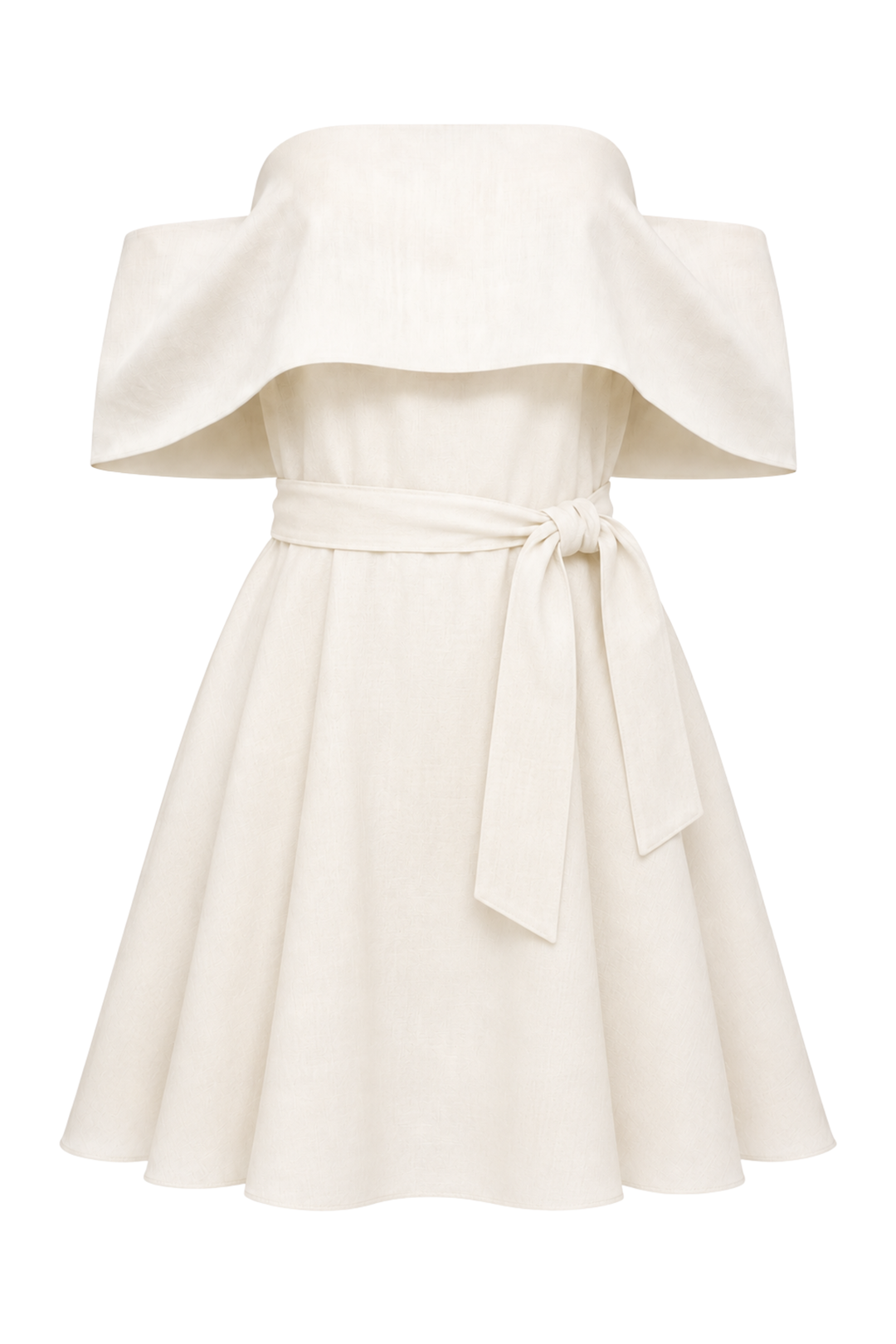 Vittoria Ekru Mini Elbise
