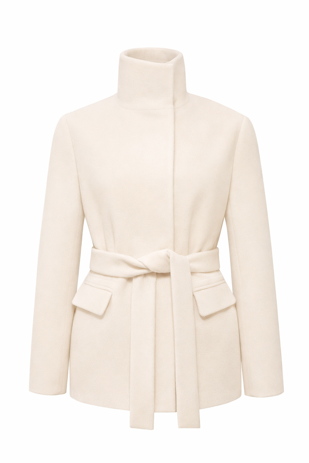 Coco Ekru Kaşe Kaban