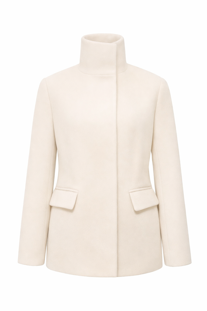 Coco Ekru Kaşe Kaban