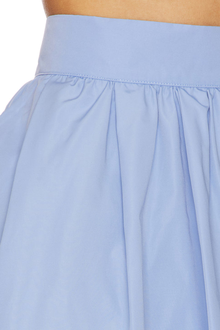 Polka Mavi Mini Etek