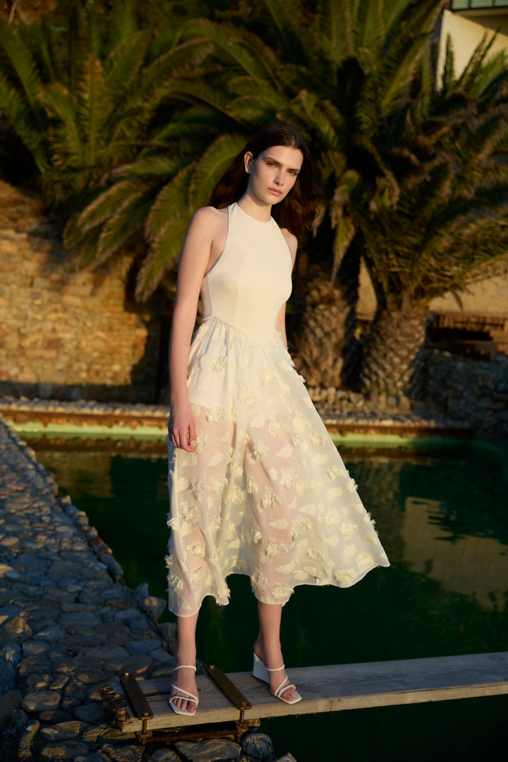 Ekru Capri Elbise