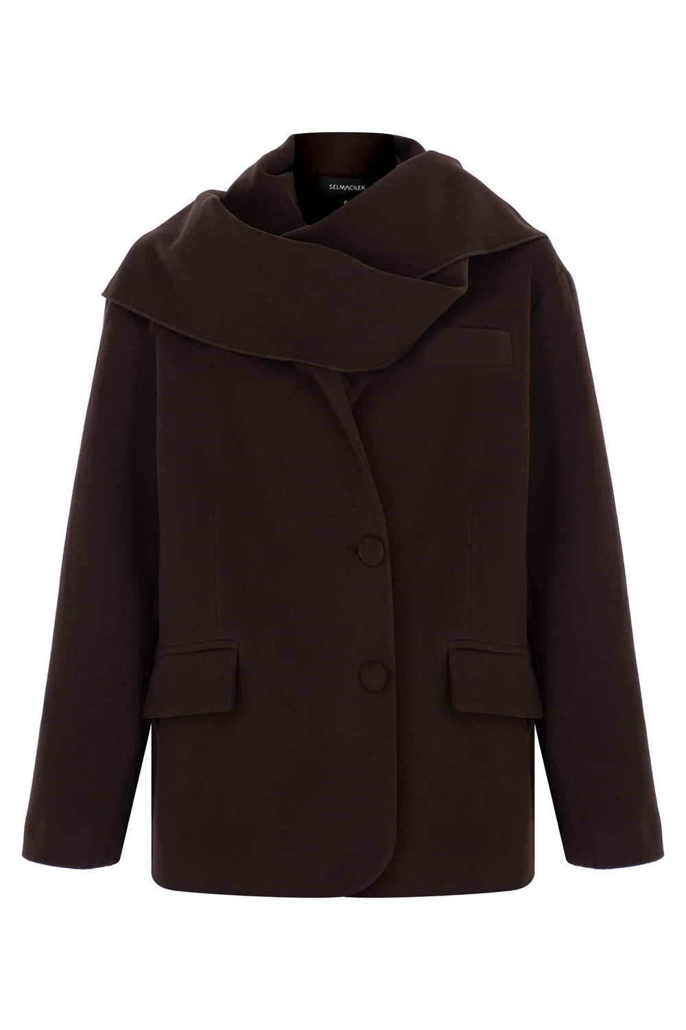 Mayfair Kaşe Blazer – Kahverengi