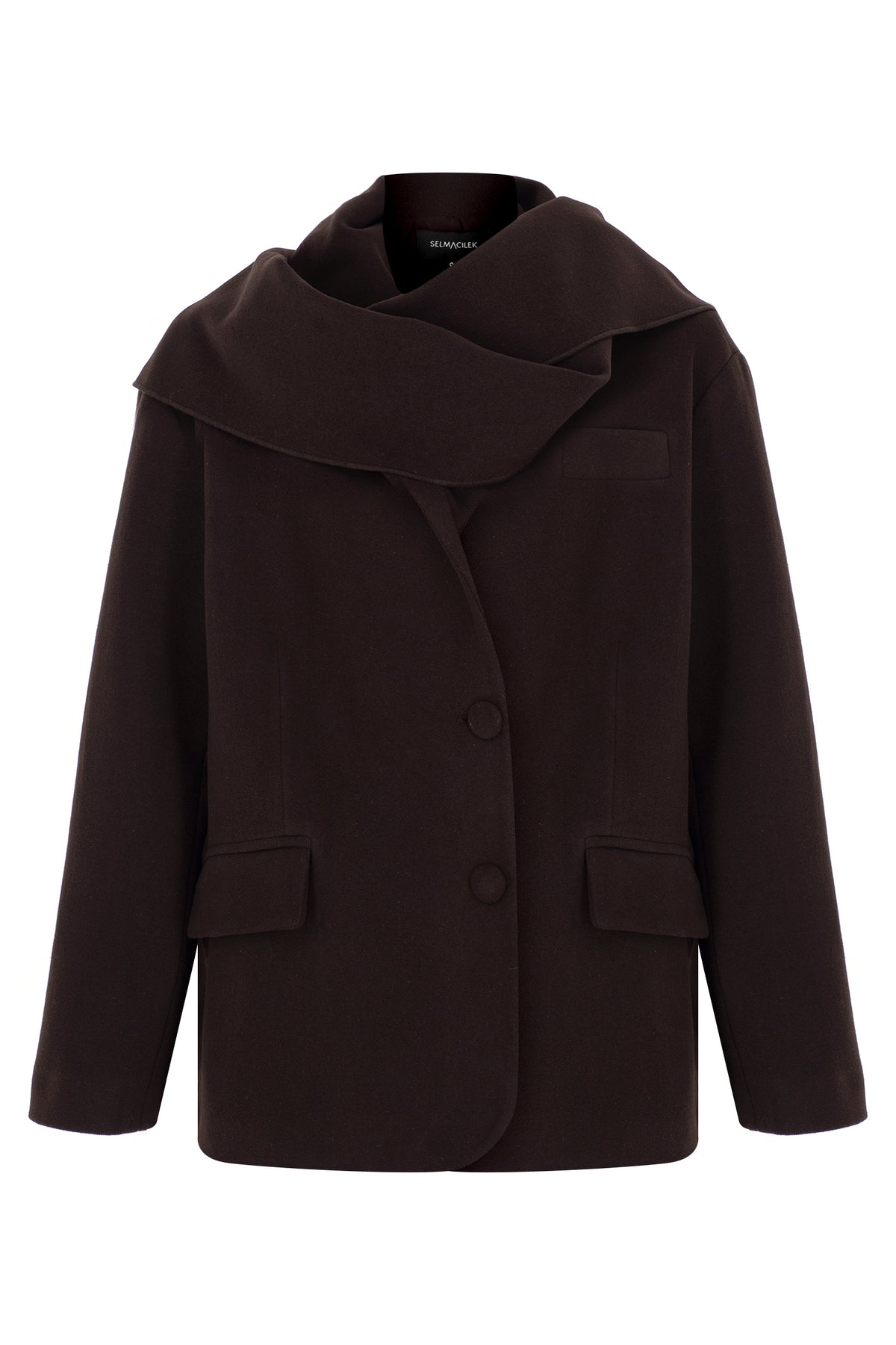 Mayfair Kaşe Blazer – Kahverengi