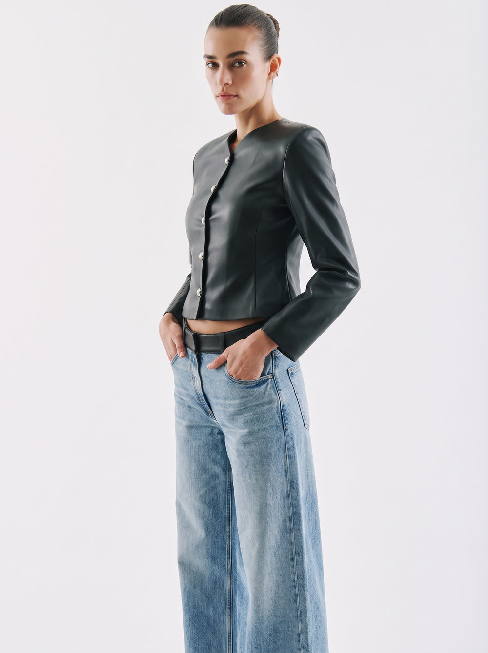 Rebel Jean Siyah Kemerli – Mavi