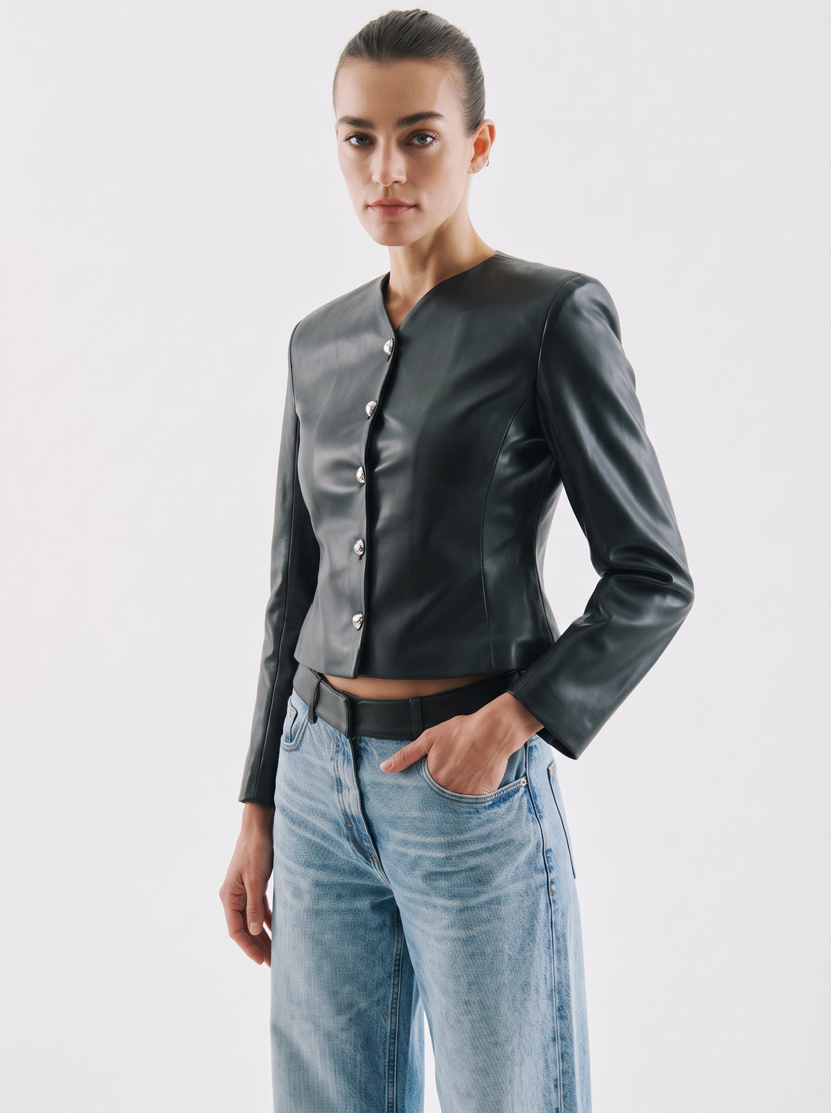 Rebel Jean Siyah Kemerli – Mavi