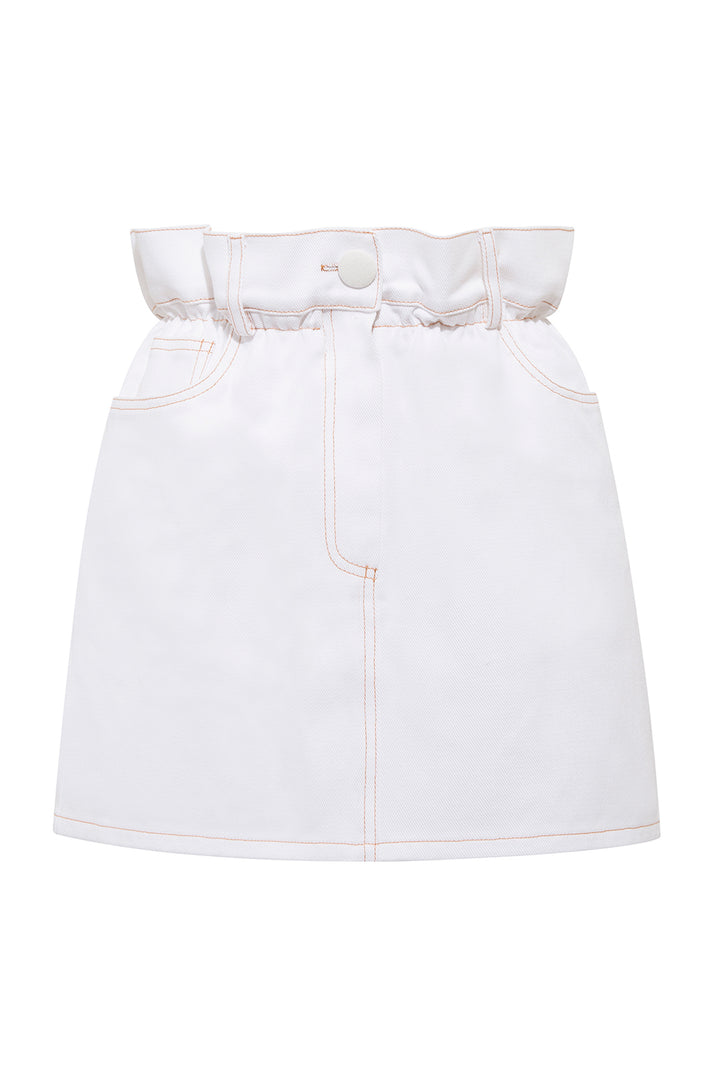 Aria Ekru Denim Etek