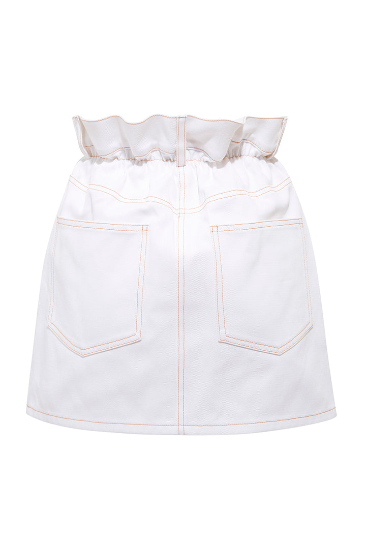 Aria Ekru Denim Etek