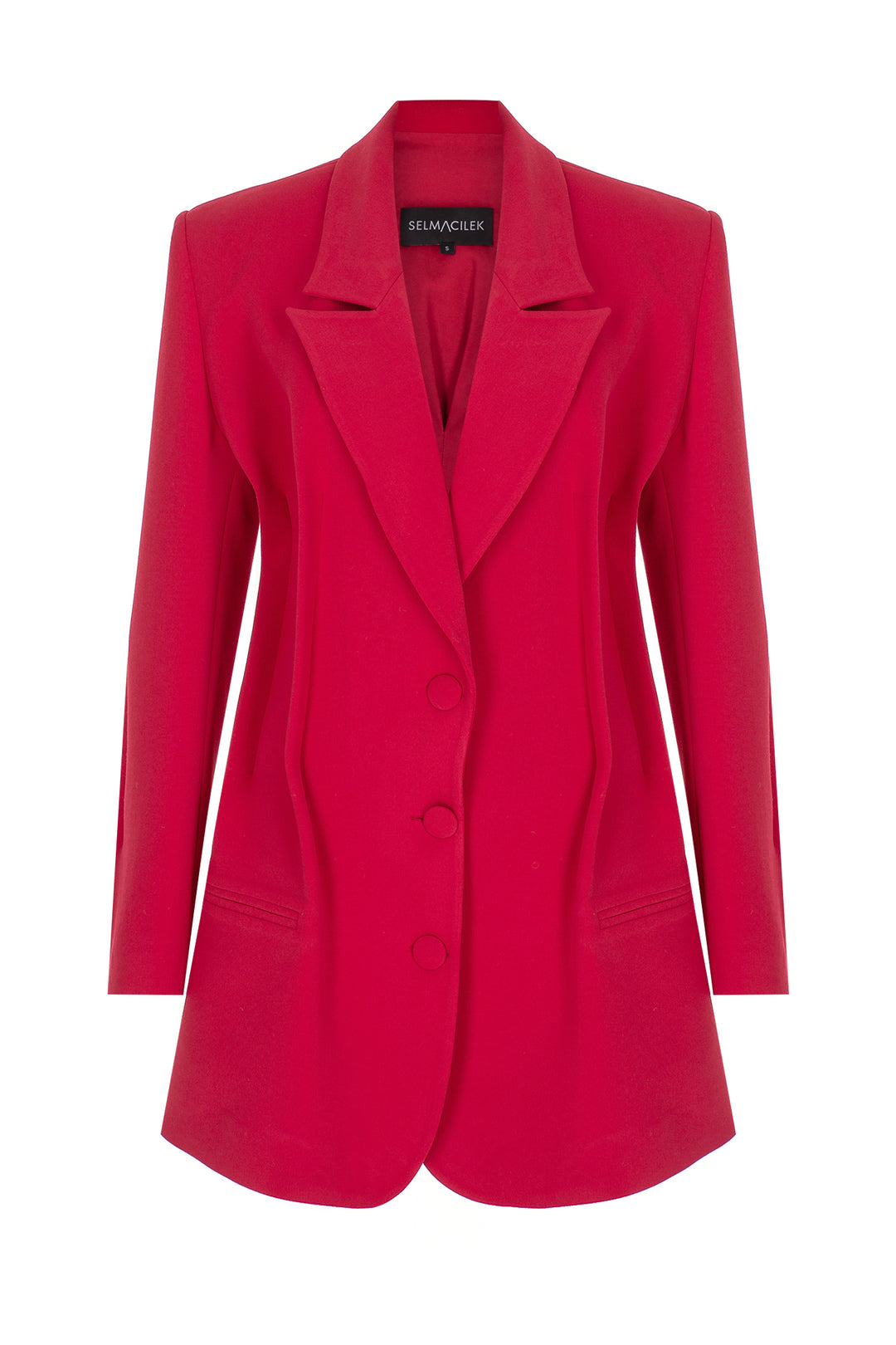 Kırmızı Mini Ceket Elbise
