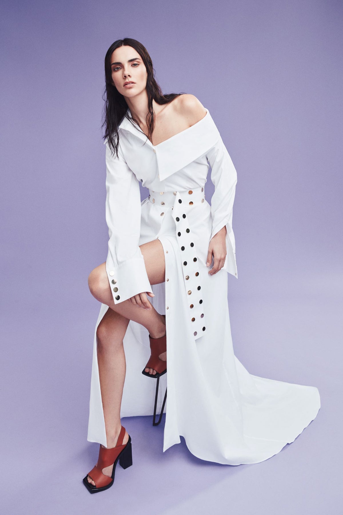 Milan Maxi Elbise – Beyaz